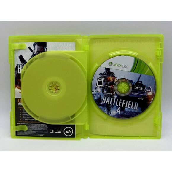 Battlefield 4 Microsoft 2013 Xbox 360 Two Disk Set Game Case Tested - Picture 4 of 4